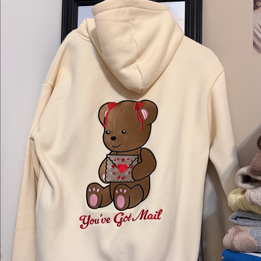 Happy Camp3r Limited Edition Valentine’s Bear Hoodie “You’ve Got Mail”